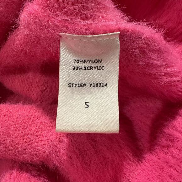 Do + Be Womens Sweater Eyelash Barbie Girly Kawaii Cottage Retro Pink Small KI - Picture 4 of 6